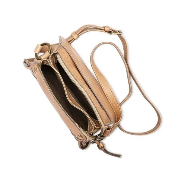 Frye Meadows Mini Crossbody Leather Bag Brown NWOT - Picture 3 of 14